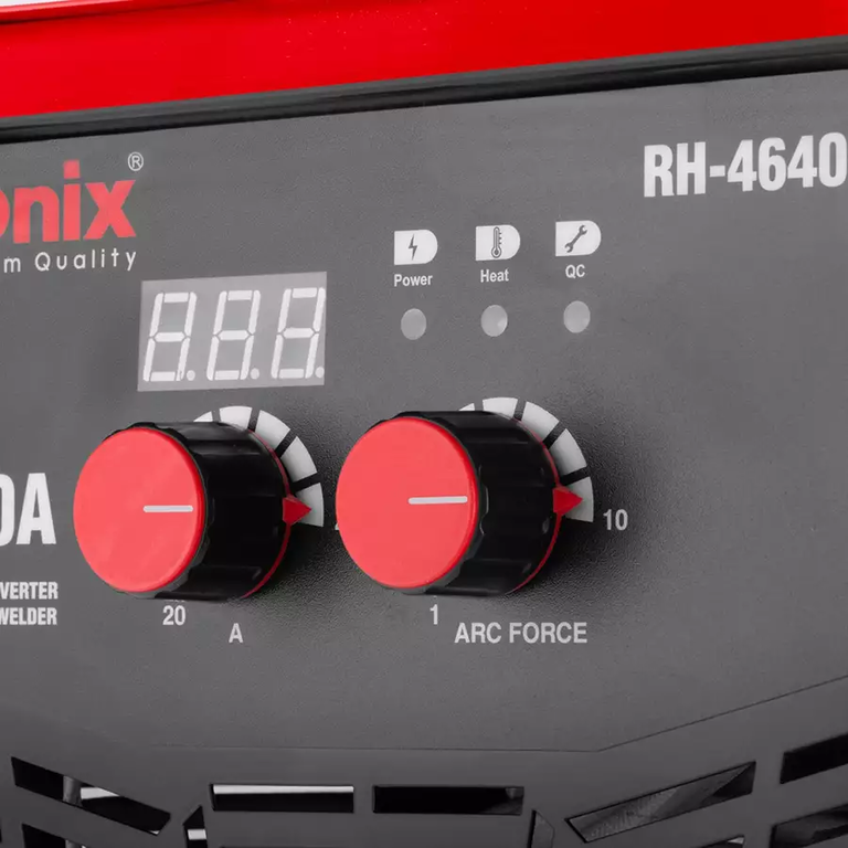 صفحه دیجیتال دستگاه جوش اینورتر ۴۰۰ آمپر رونیکس مدل RH-4640