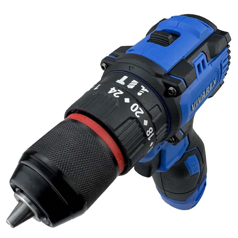 دریل شارژی 16 ولت چکشی دو باطری براشلس ویوارکس مدل VR1608-BLX