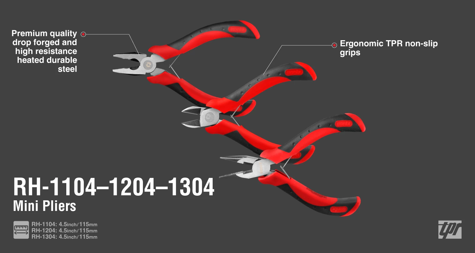 انبردست مینی الکتریکی 4.5 اینچ رونیکس مدل RH-1104