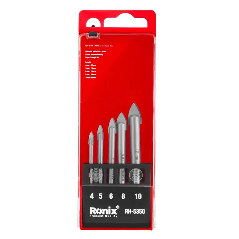 ست مته شیشه 5 عددی رونیکس مدل RH-5350