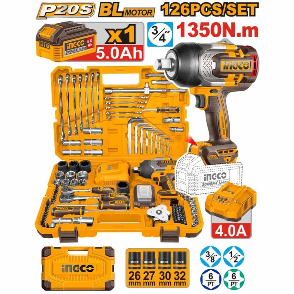 ingco-hkthp31261-126-piece-cordless-impact-wrench-set
