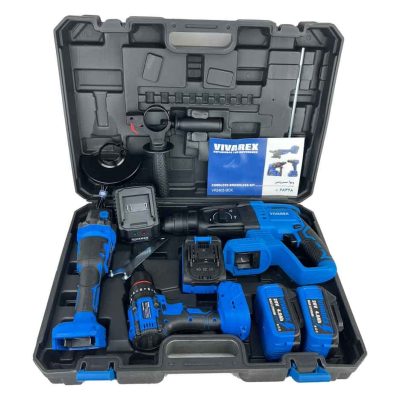 کیت شارژی براشلس 3 عددی ویوارکس مدل VR2403-BCK