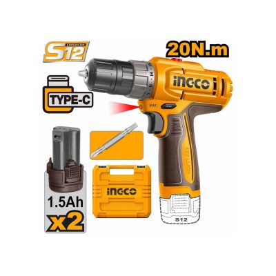 ingco-cdli12206-cordless-drill-12V